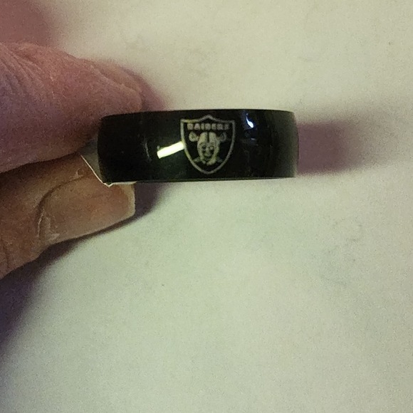 Raiders Football Team Ring Black size 13 - Picture 3 of 4
